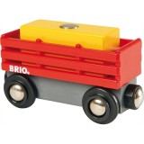 BRIO Červený vagón se žlutým nákladem