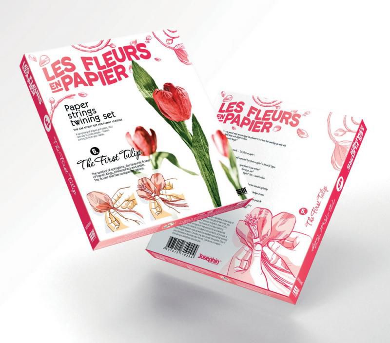 Fantazer Papírové květiny růžový tulipán